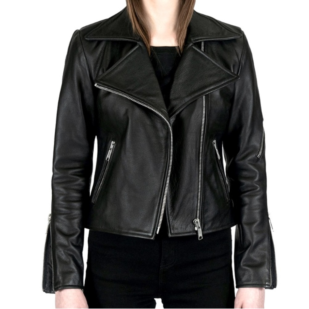 Straight to Hell Vegan Leather Jacket Size L